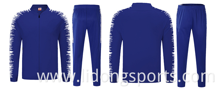 LiDong latest new design sublimated bright blue tracksuit custom